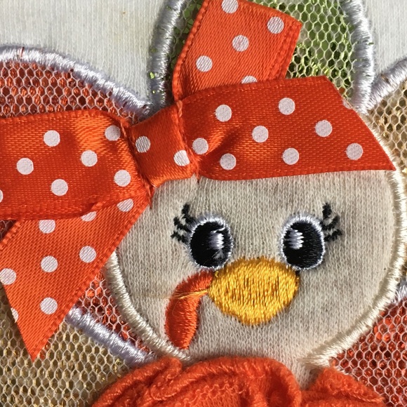 Thanksgiving shirt size 9 months turkey baby girls - Picture 16 of 16